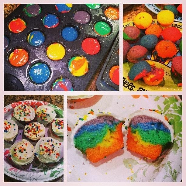Inside Photograph - Tie-dye Cupcakes!
#batter #cooled by Rebecca Kraut