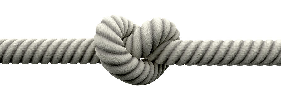 Rope Digital Art - Tie The Knot by Allan Swart