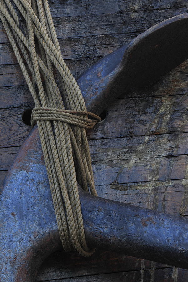 Tied anchor Photograph by Ulrich Kunst And Bettina Scheidulin