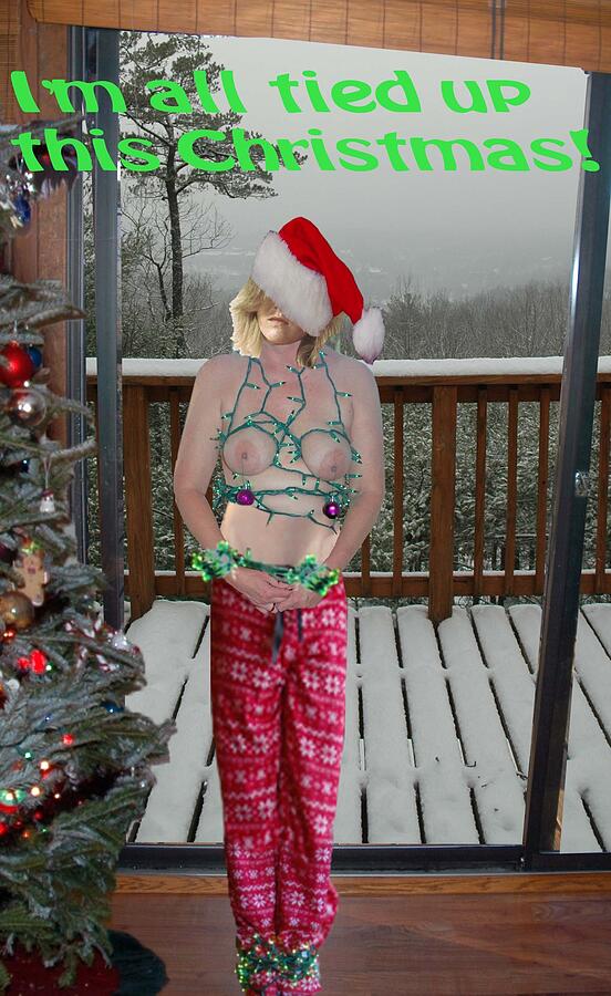 Nude Photograph - Tied Up for Christmas by Broken Soldier Nude Photograph - Tied Up for Christmas by Broken Soldier