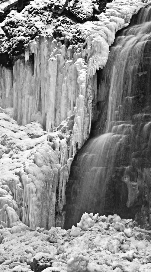 Tiffany Falls - A study in black and white Photograph by Alan Norsworthy