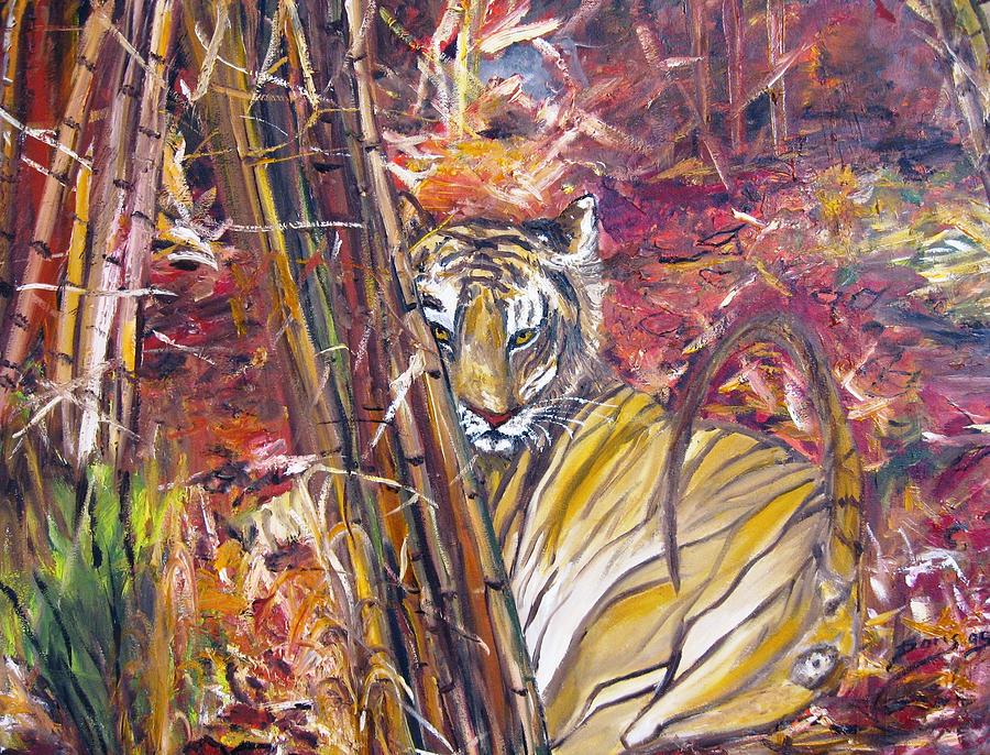 Animal Painting - Tiger 1 by Doris Cohen