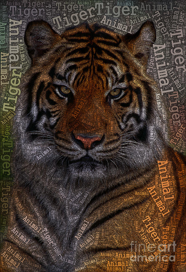 Tiger Animal Painting by Boon Mee