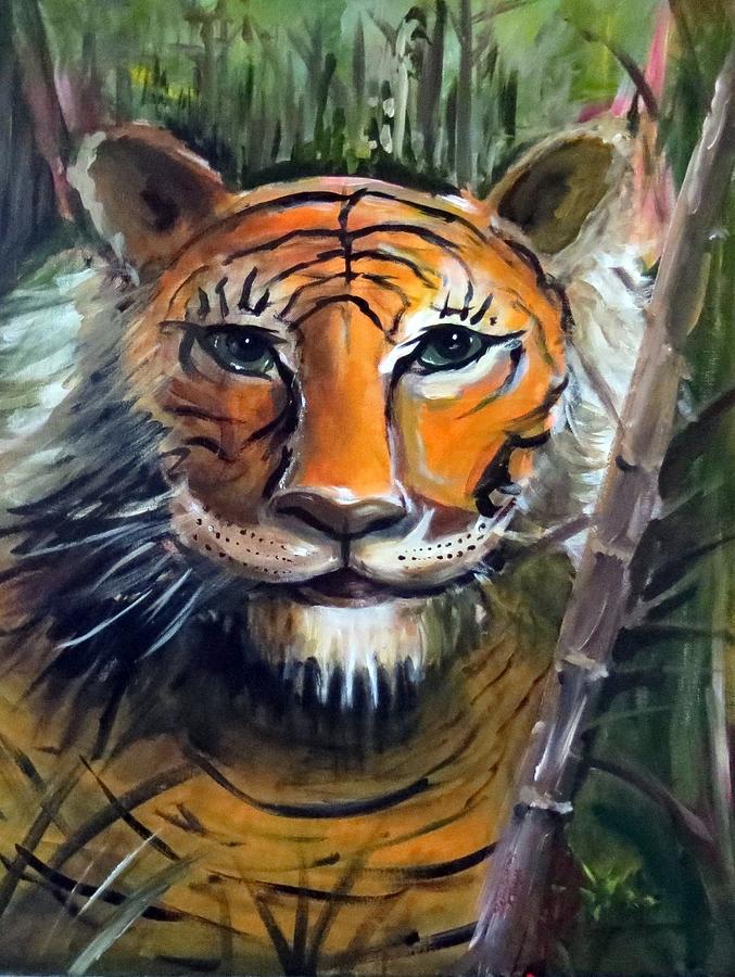 Tiger II Painting by Bernadette Krupa