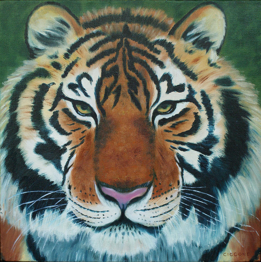 Tiger Eyes Painting by Jill Ciccone Pike
