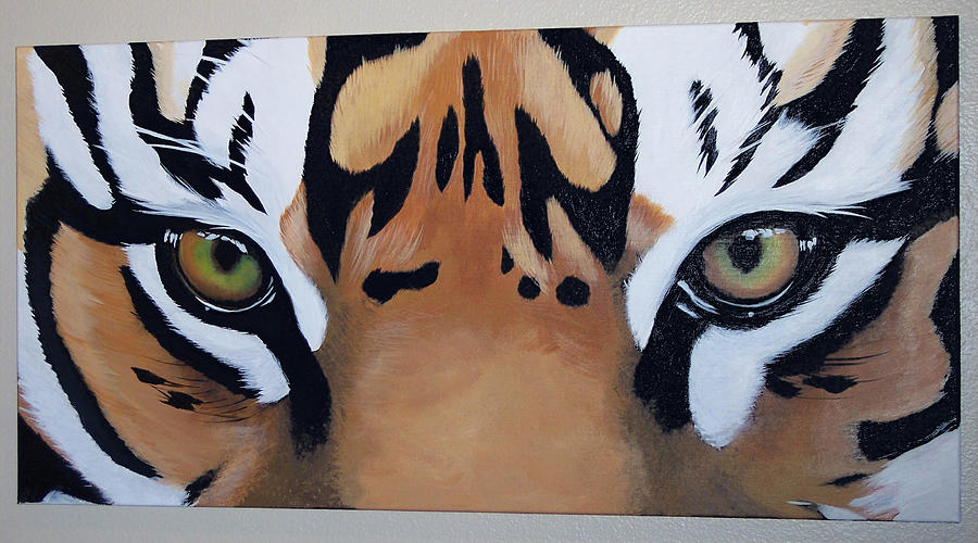 Tiger Eyes Painting by Joshua Jacobs