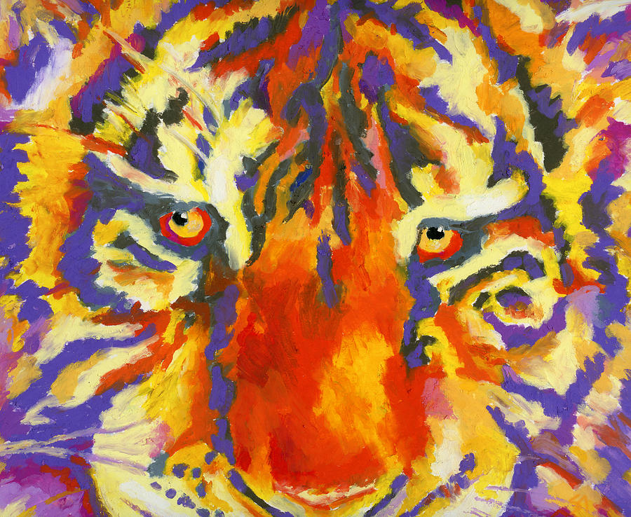 Tiger Eyes Painting by Stephen Anderson