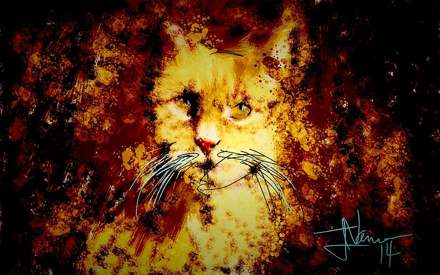 Tiger Digital Art by Jim Vance