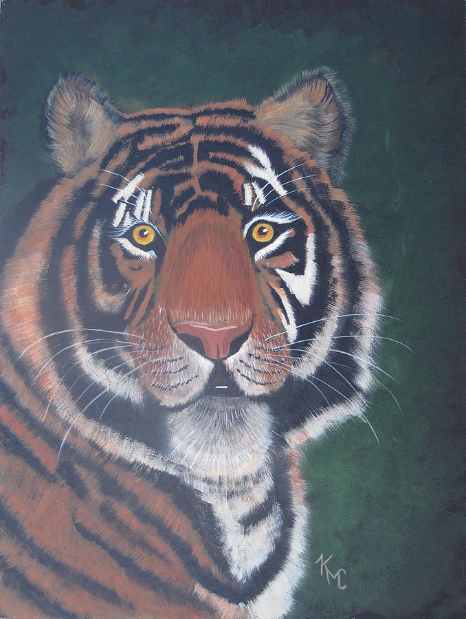 Tiger Painting by Kathie Camara