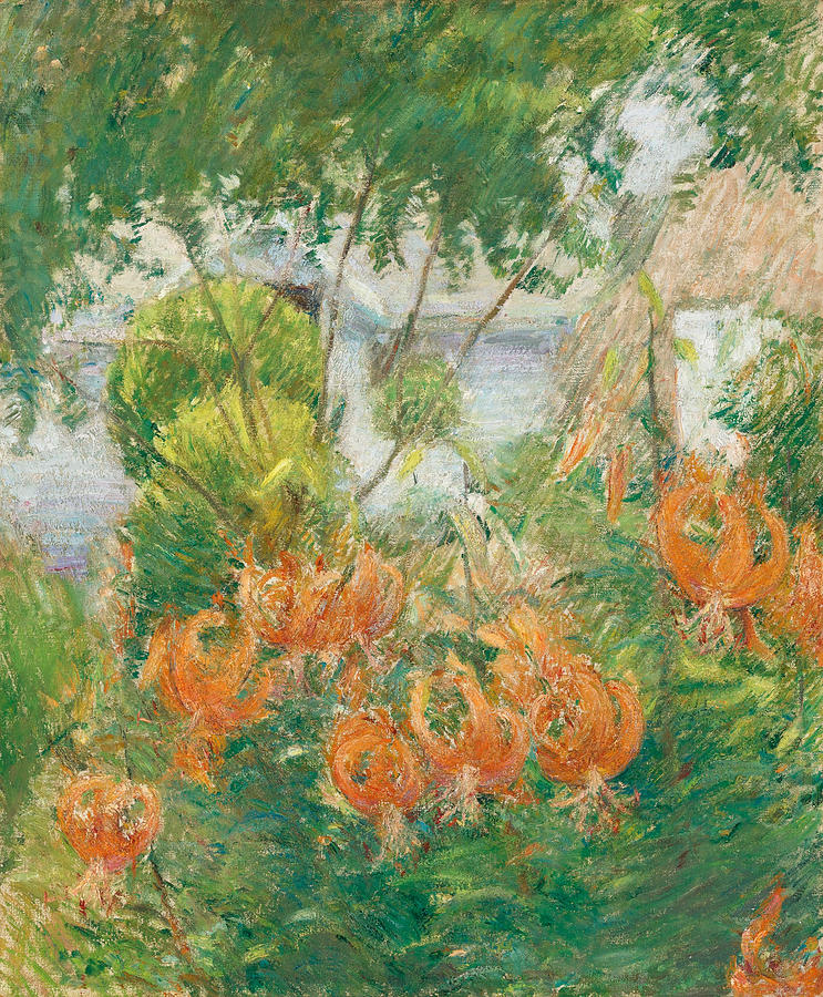 Tiger Lilies Painting by John Henry Twachtman