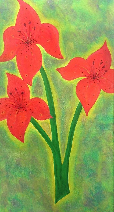 Tiger Lily Painting By Eddie Pagan - Fine Art America