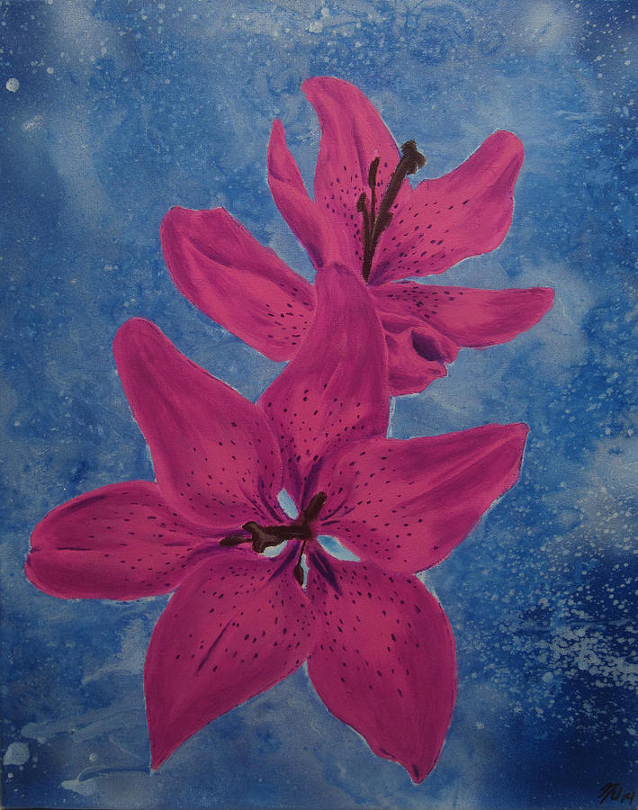 Nature Painting - Tiger Lily by Nathan Wilson