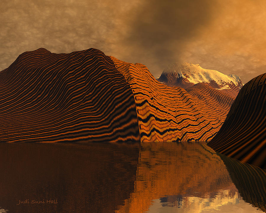 Tiger Mountains Digital Art by Judi Suni Hall
