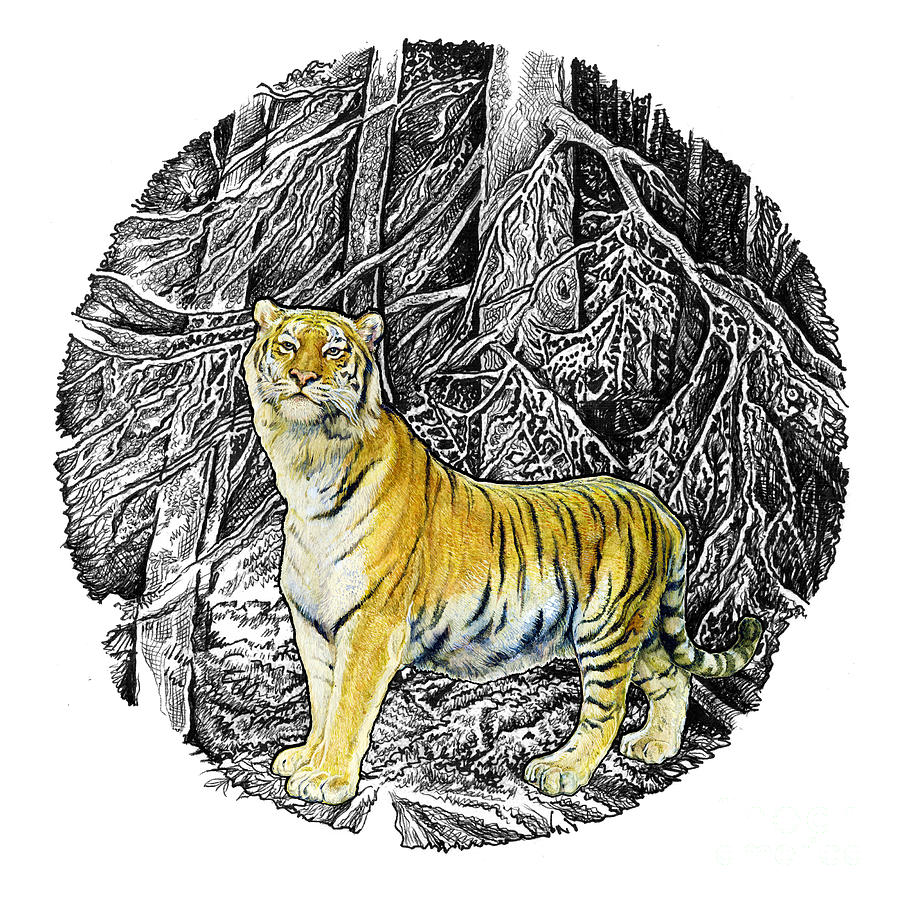 Tiger Painting by Natalie Berman