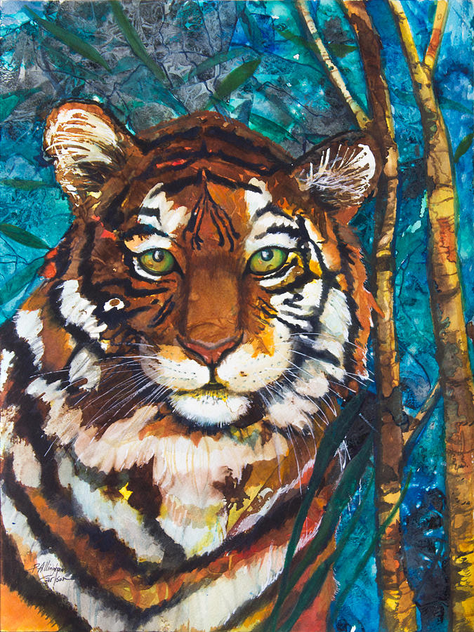 Tiger Painting by Patricia Allingham Carlson