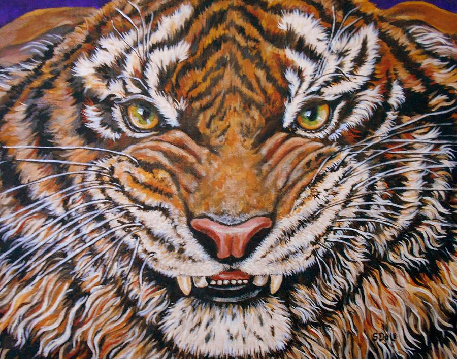 Tiger Painting by Sherry Dole