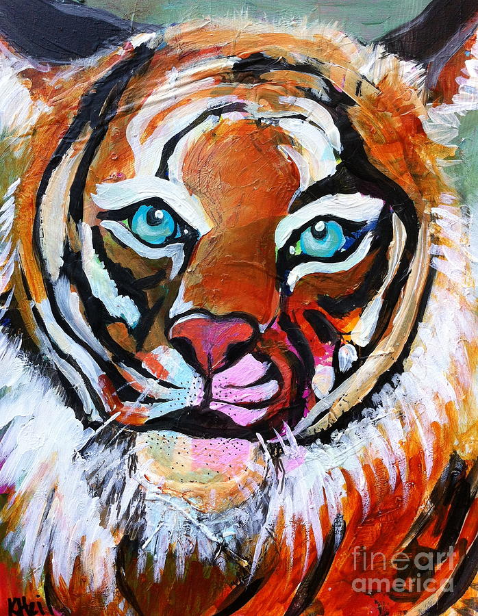 Tiger Spirit Painting by Kim Heil