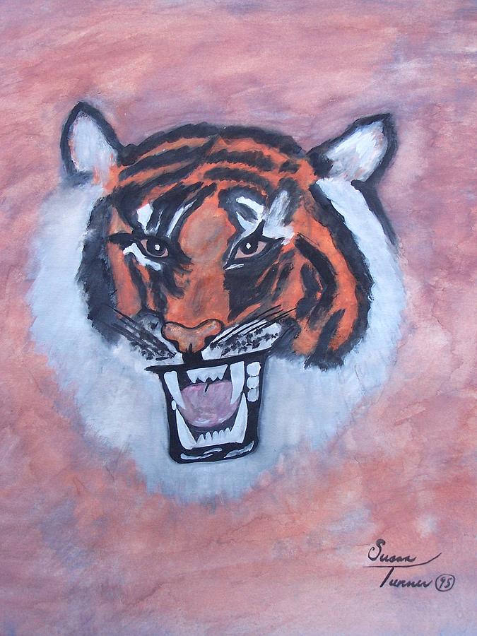 Tiger Painting by Susan Turner Soulis