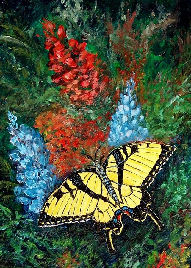 Tiger Swallowtail Painting by Kathleen Luther