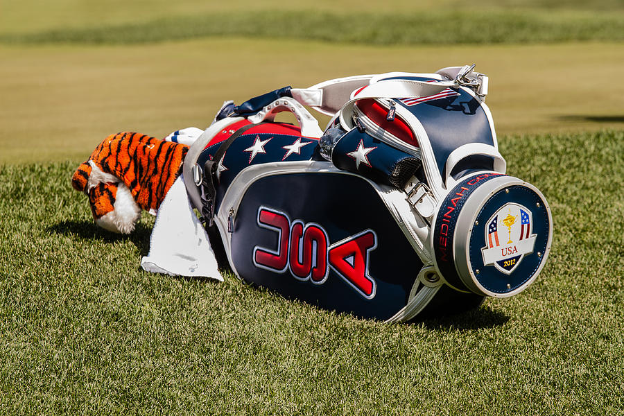Golf Photograph - Tigers Woods Golf Bag by Mike Burgquist