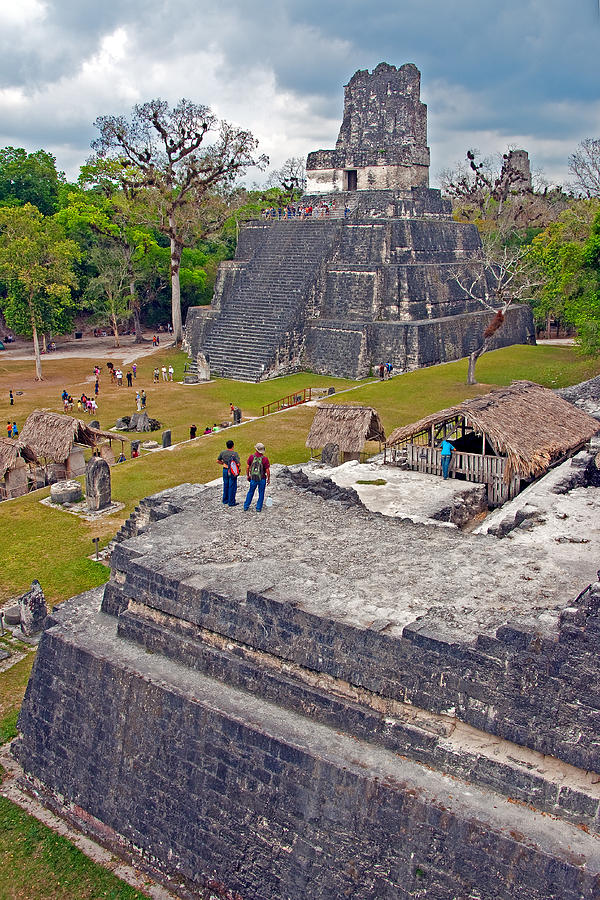 Tikal Mayan acropolis Photograph by Dennis Cox
