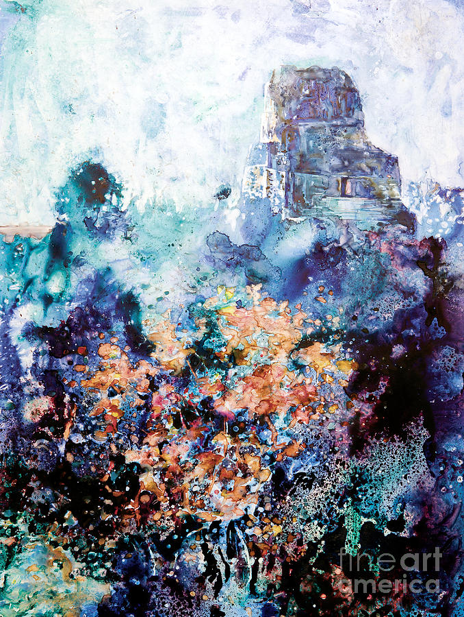 Tikal Ruins Painting by Ryan Fox