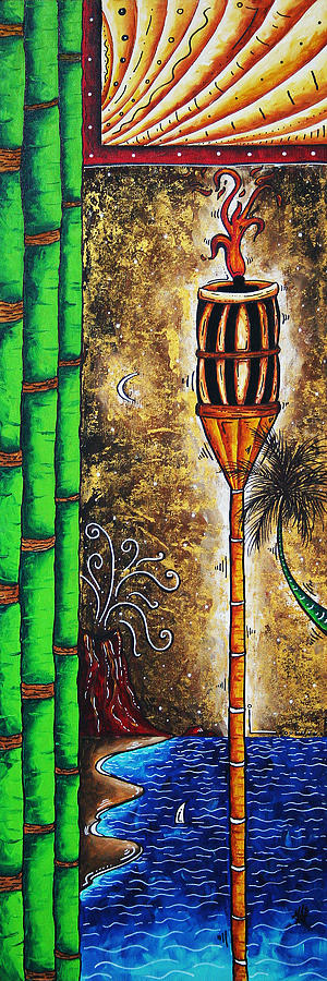Abstract Painting - Tiki Island by MADART by Megan Aroon