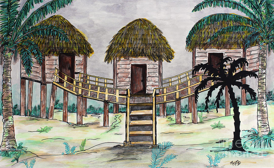 Tiki Island Painting by Megan Dirsa-DuBois