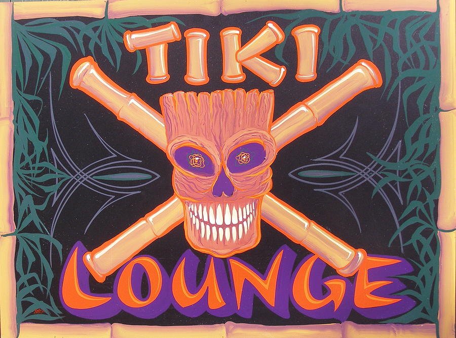 Tiki Lounge Painting by Alan Johnson