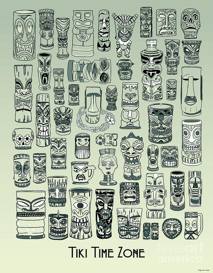 Tiki Treasure Zone Digital Art by Megan Dirsa-DuBois