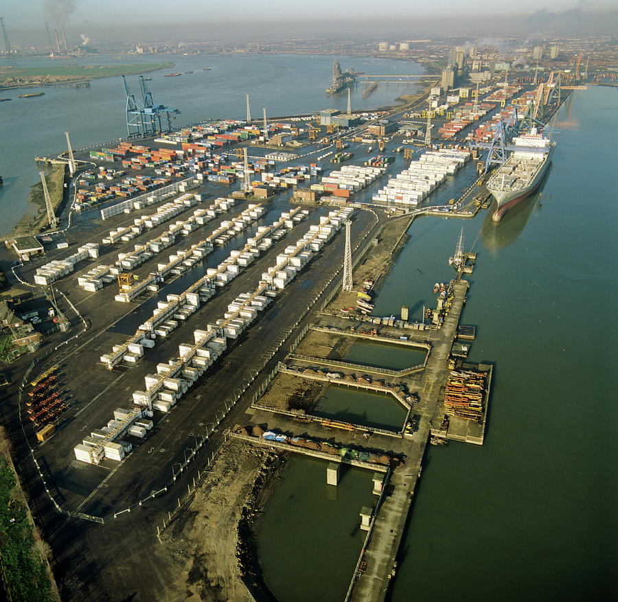 Tilbury Port Photograph by Skyscan/science Photo Library
