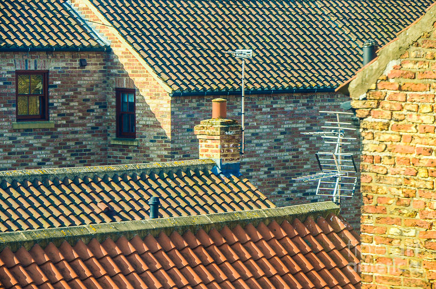 Tile Roofs - Thirsk England Photograph by Mary Carol Story