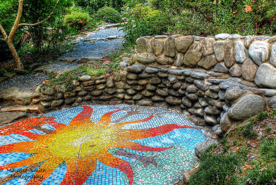 Tile Sun Mosaic Photograph by Maurice Smith