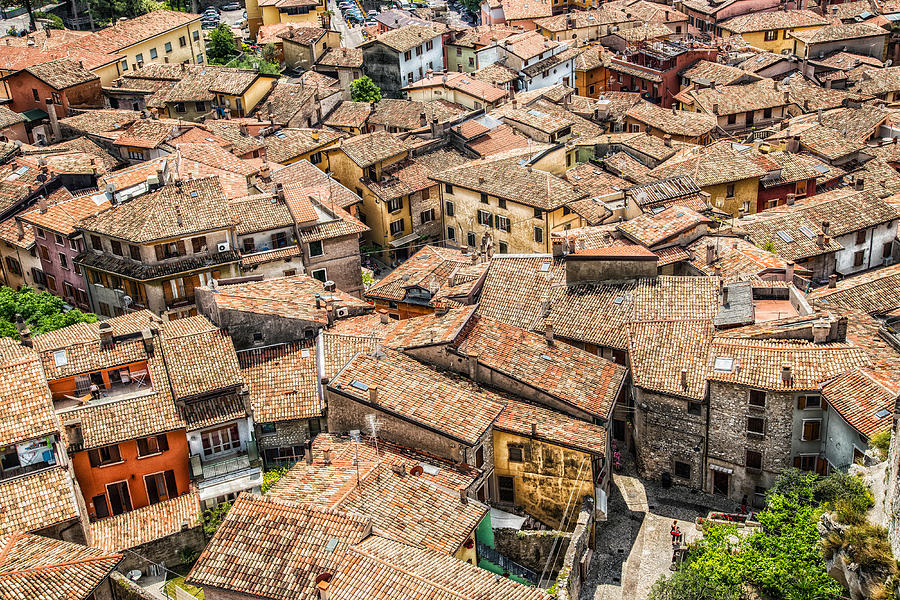 Tiled Roofs Of Malcesine Photograph