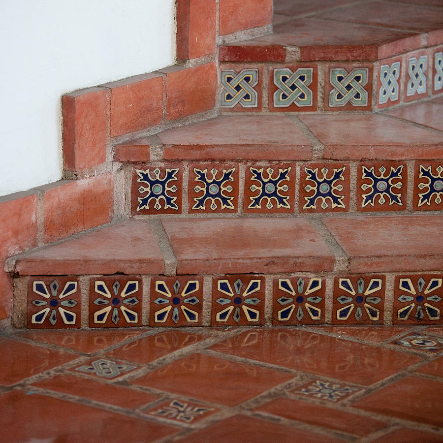 Tiled Stairway Photograph by Art Block Collections