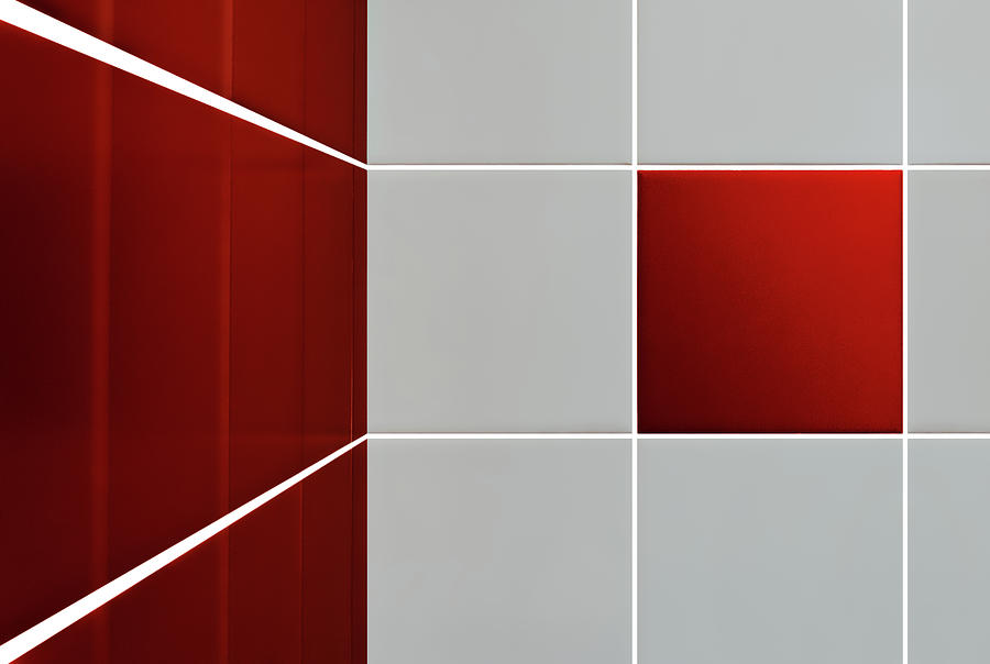 Abstract Photograph - Tiles by Marc Huybrighs