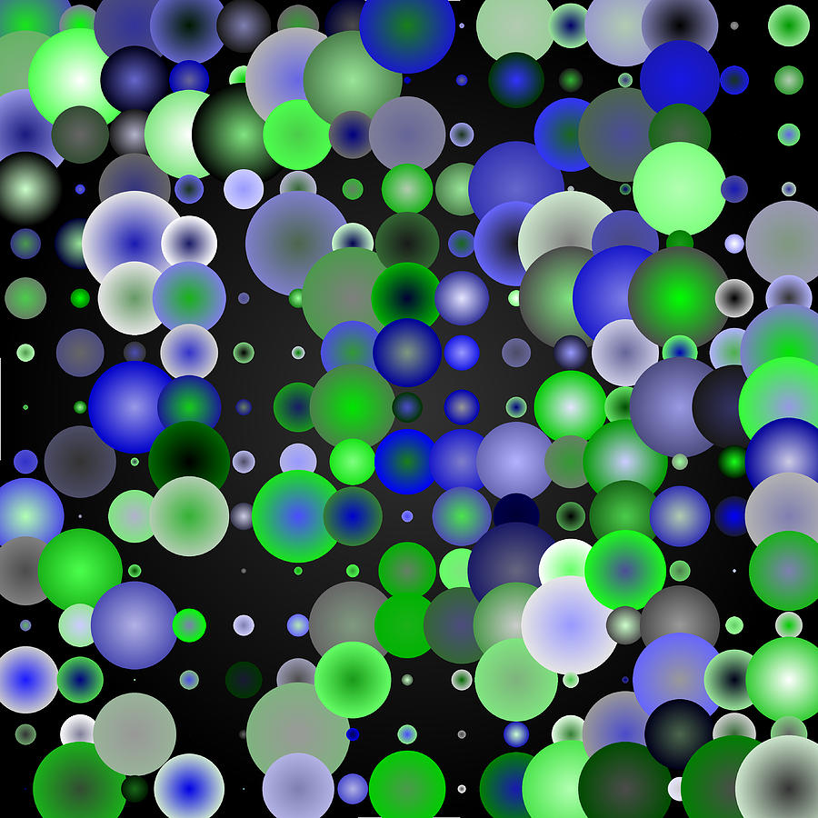 Tiles.blue-green.2 Digital Art by Gareth Lewis