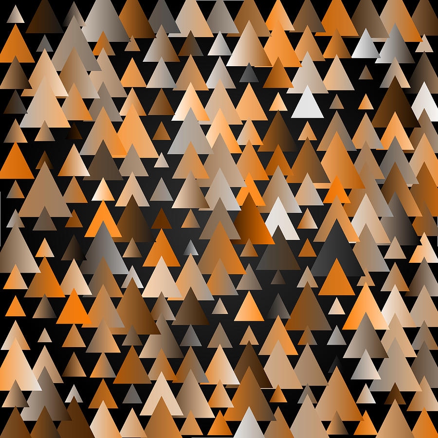 Tiles.orange.2.1 Digital Art by Gareth Lewis