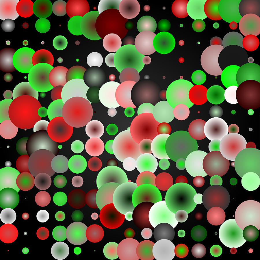 Tiles.red-green.2 Digital Art by Gareth Lewis