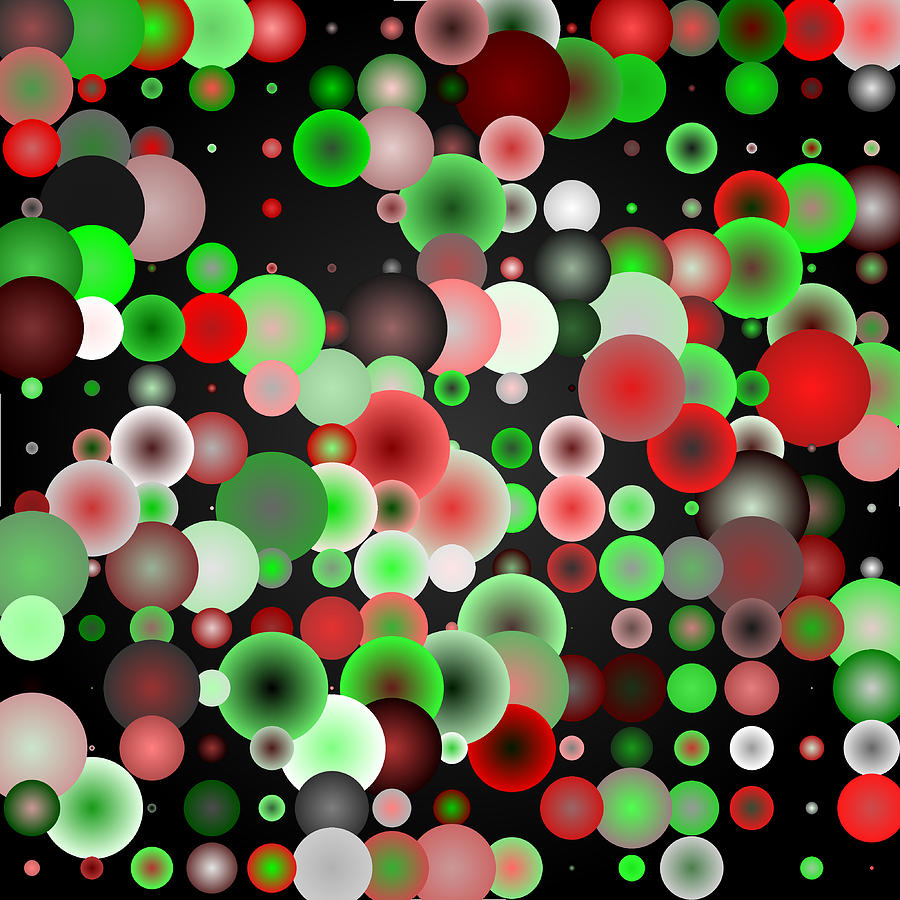 Tiles.red.-green.2.1 Digital Art by Gareth Lewis
