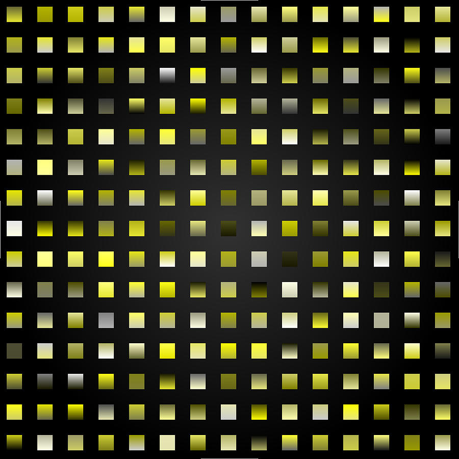 Tiles.yellow.1 Digital Art by Gareth Lewis