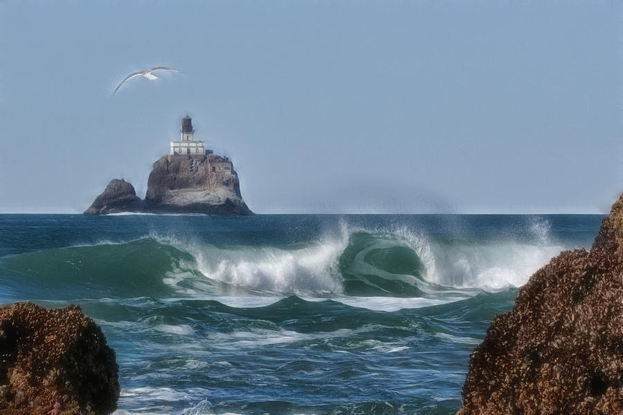 Tillamook Head Wave Photograph by Wes and Dotty Weber