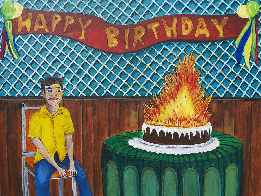 Tillies Last Birthday Party Painting by Patricia Arroyo