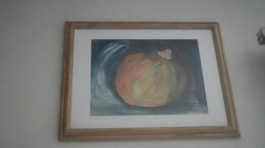 Pumpkin Painting - Tilted Pumpkin  by Thelma Harcum