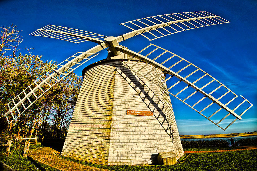 Landmark Photograph - Tilting  Windmill  by Constantine Gregory