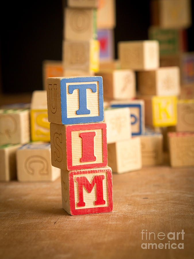 TIM - Alphabet Blocks Photograph by Edward Fielding