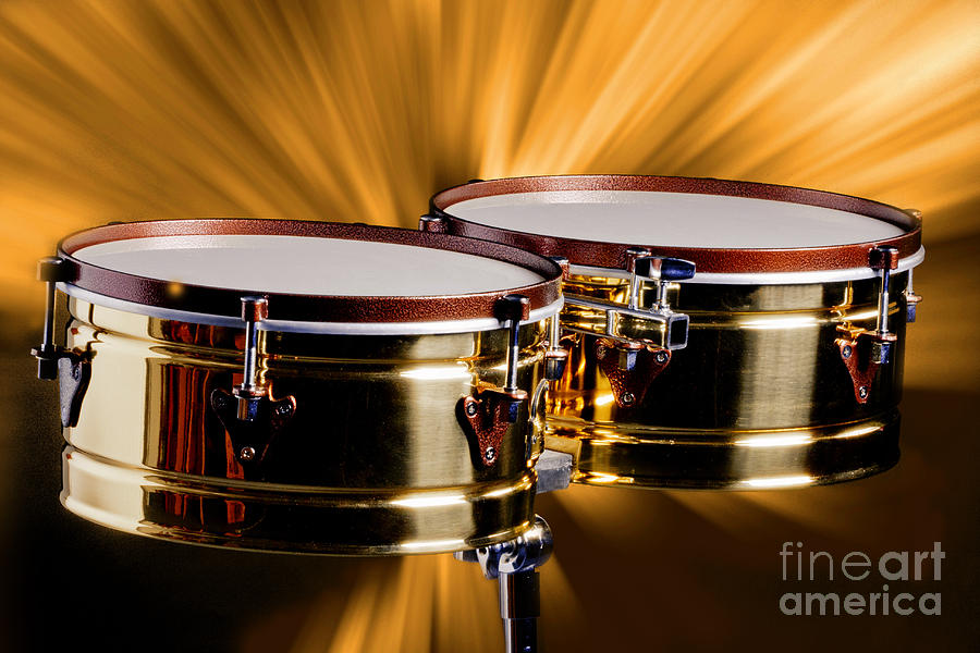 Timbale drums for Latin Music Photograph in Color 3325.02 Photograph by M K Miller