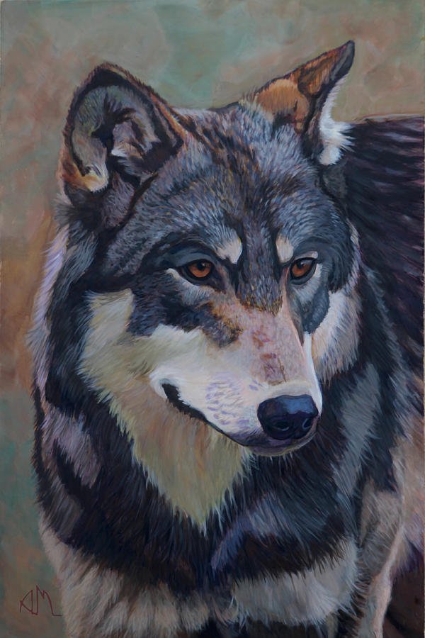 Timber Wolf _Motomo Painting by Antonio Marchese - Fine Art America