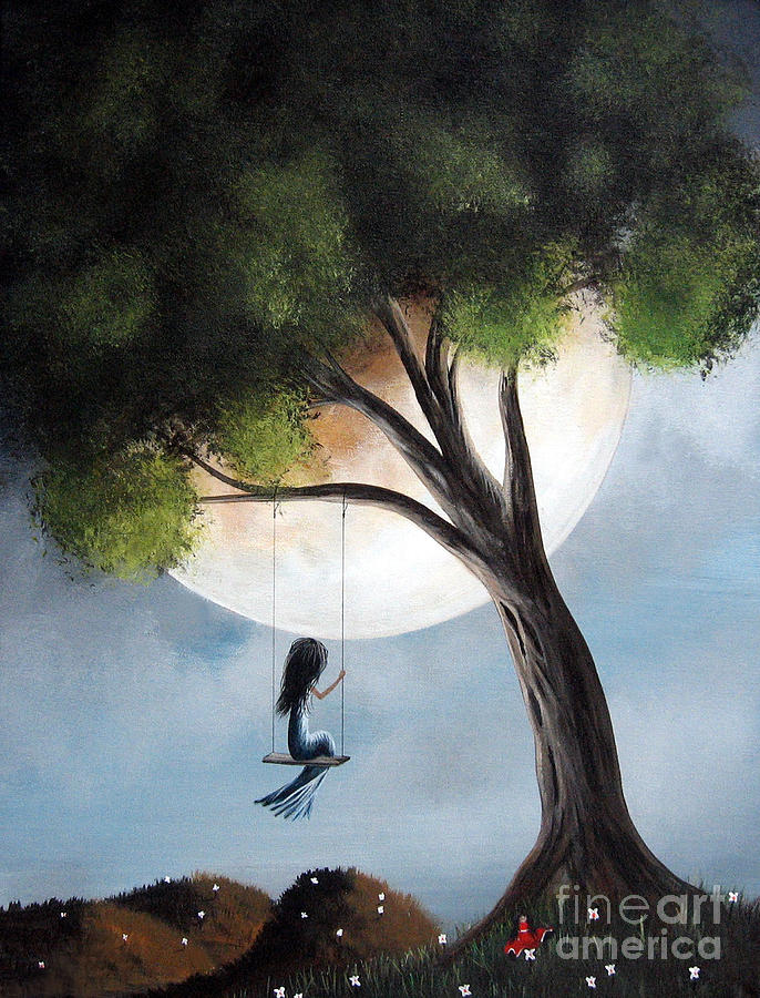 Time Alone by Shawna Erback Painting by Moonlight Art Parlour