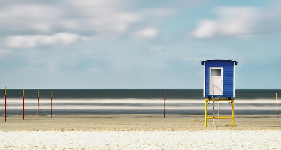 Beach Photograph - Time Exposure On Langeoog Beach by Manfred Uhr